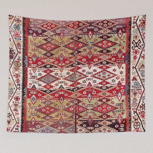 Item preview, Gaziantep East Anatolian Kilim Print designed and sold by Vicky Brago-Mitchell®.