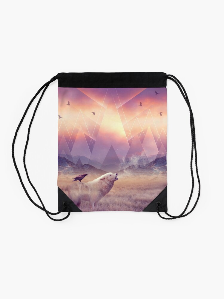 Alternate view of In Search of Solace Drawstring Bag