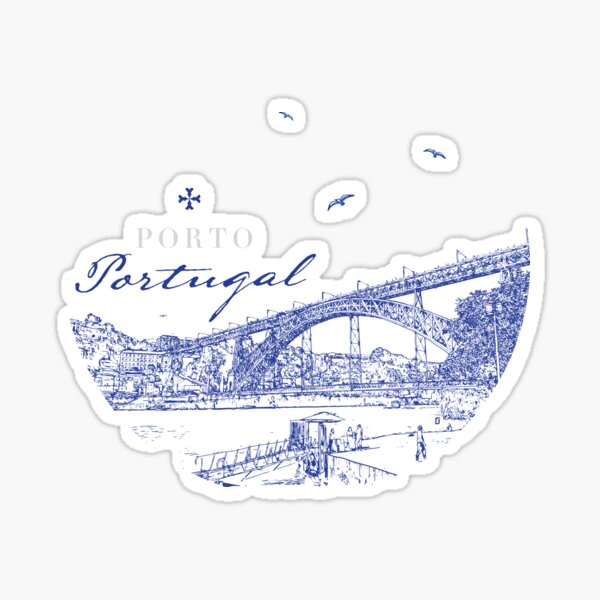 Dom Luis - Porto, Portugal Vue sur la ville Sticker