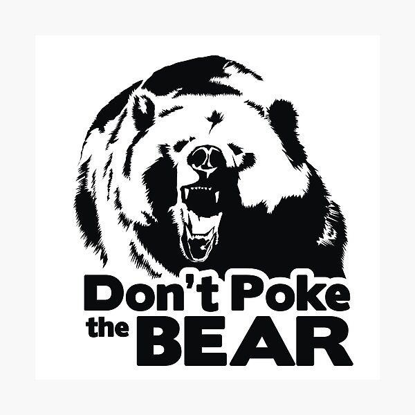 Dont Poke The Bear Wall Art | Redbubble