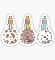 The Bear Bubble Tea, We Bare Bears Fan Art Sticker