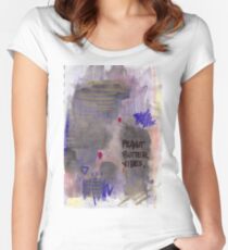 Klebrig Tailliertes Rundhals-Shirt
