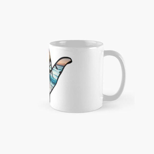 Shaka beach background Classic Mug