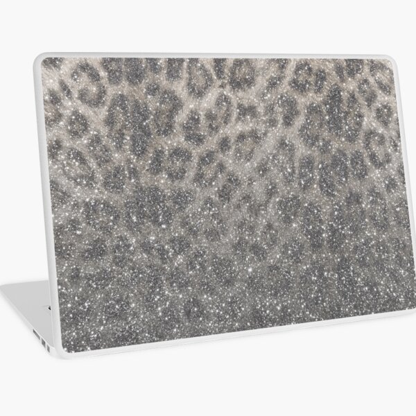 Shimmer (Snow Leopard Glitter Abstract) Laptop Skin