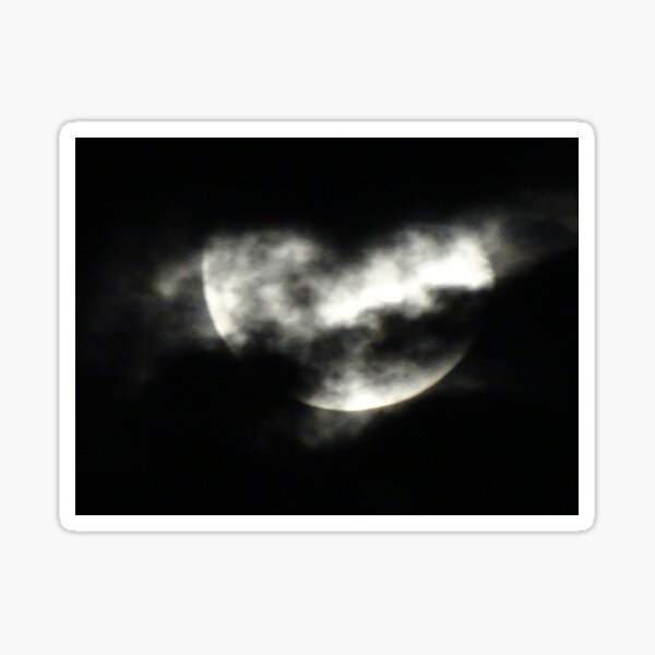 Moon, The moon, Full moon Sticker