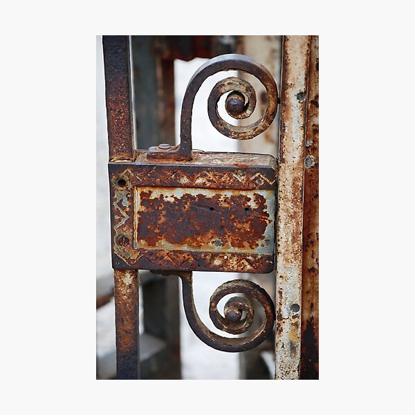Item preview, Rusty Iron Gate in the Old City Cannes designed and sold by nadinecreates.
