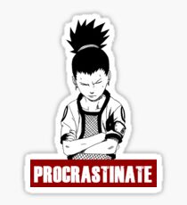 Procrastinate shikamaru Sticker