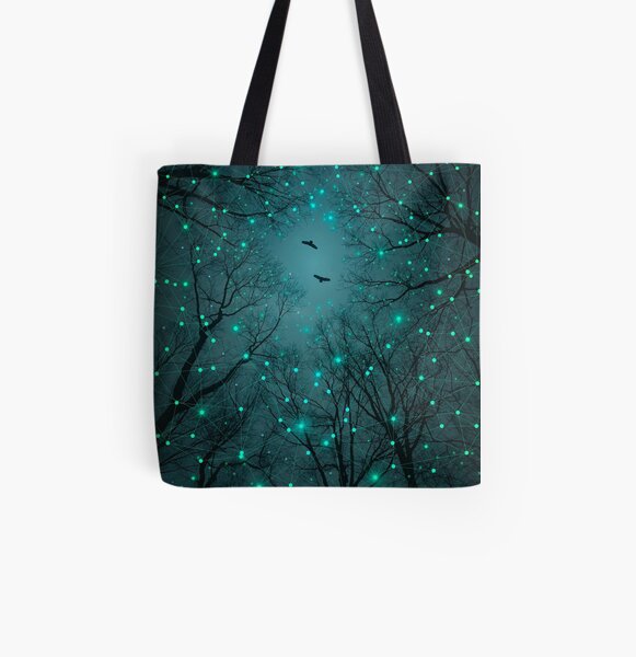 Silently, One by One, the Stars Blossomed All Over Print Tote Bag