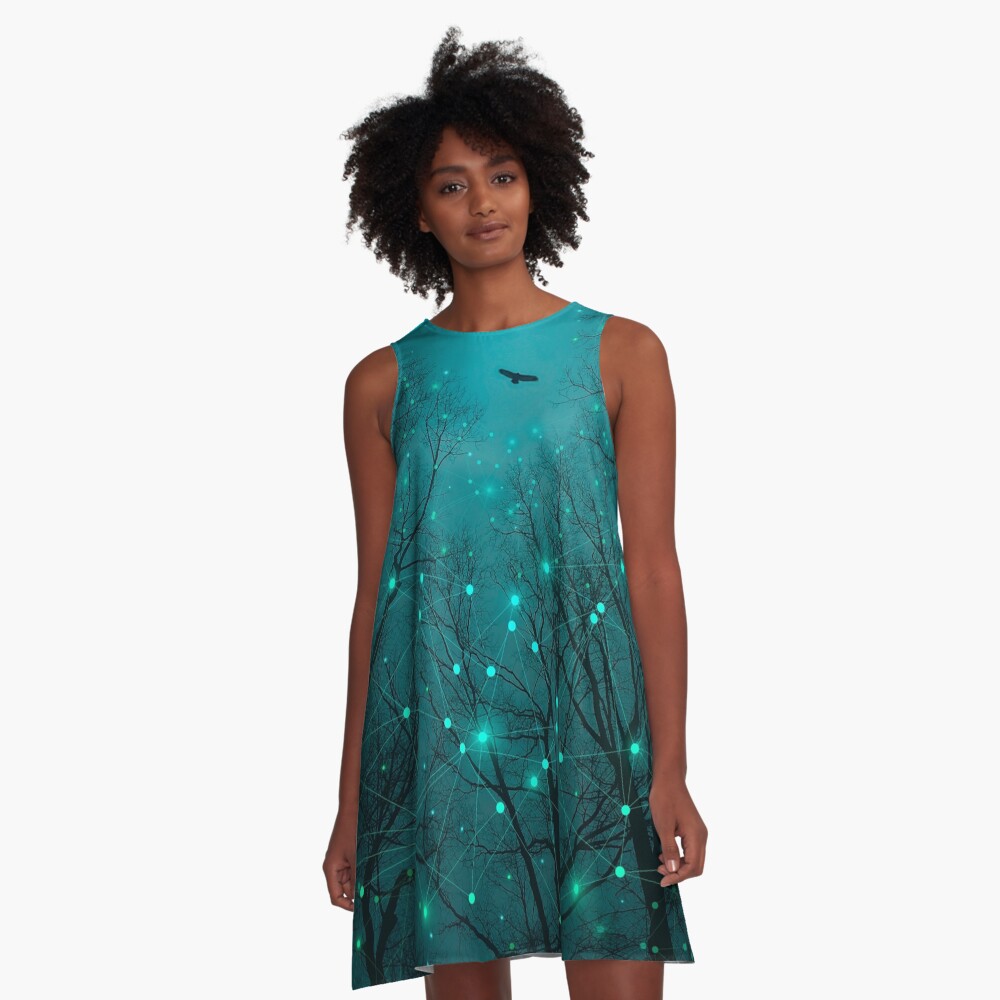 Silently, One by One, the Stars Blossomed A-Line Dress