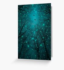 Silently, One by One, the Stars Blossomed Greeting Card