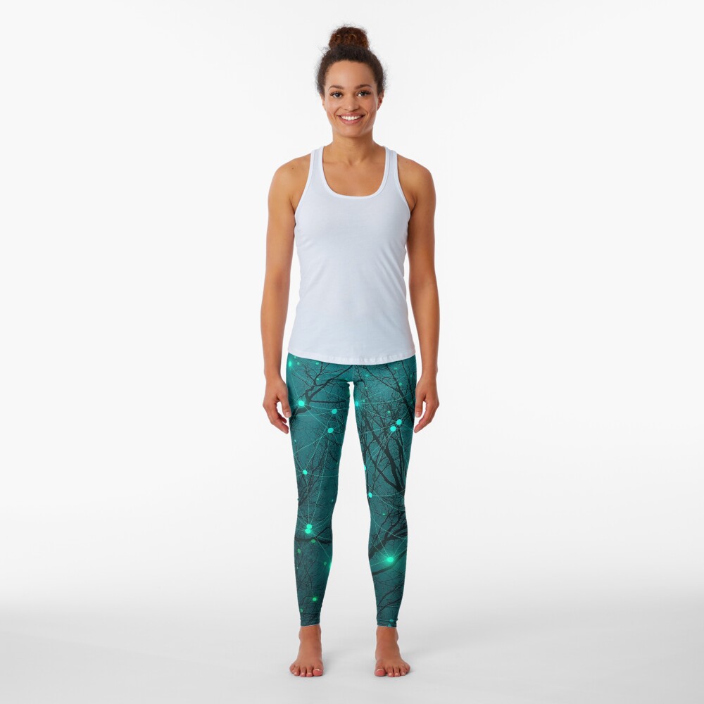 Silently, One by One, the Stars Blossomed Leggings