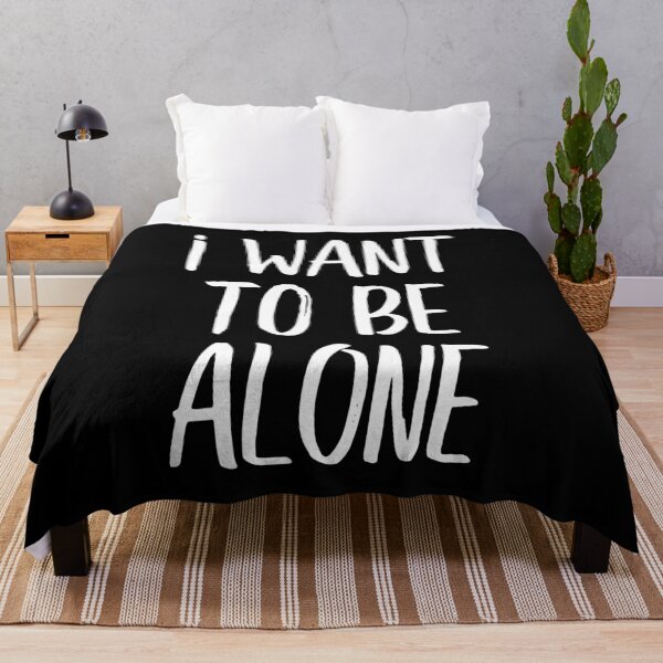 Item preview, I want to be alone (white) designed and sold by didijuca.