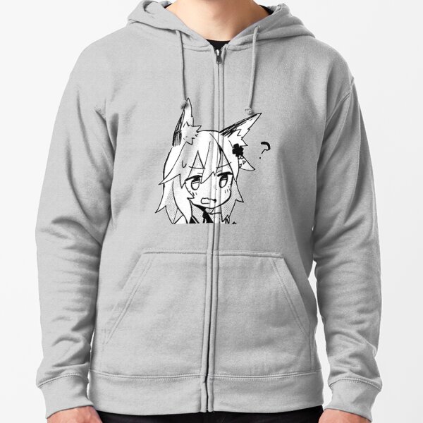 Senko-san Confused Design Zipped Hoodie