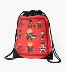 Team Fortress 2 8-Bit Red Team Drawstring Bag