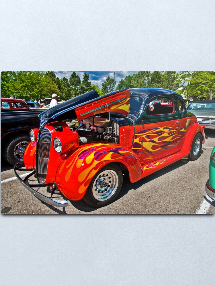 Alternate view of Flame On Metal Print