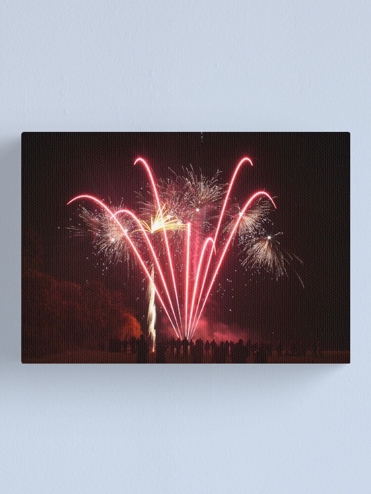 Alternate view of Firework Display Canvas Print