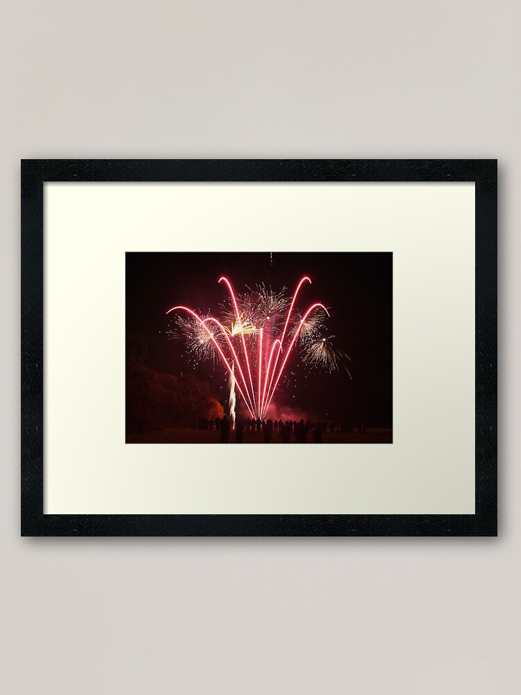 Alternate view of Firework Display Framed Art Print