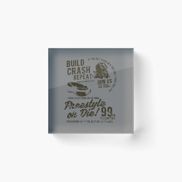 Item preview, FPV Build Crash Repeat - Freestyle Pilot Drone Shirt designed and sold by KWADX Drones Apparel.