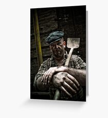 Hard Working Man Greeting Card