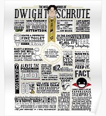 The Wise Words of Dwight Schrute (Light Tee) Poster