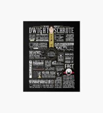 The Wise Words of Dwight Schrute (Dark Tee) Art Board
