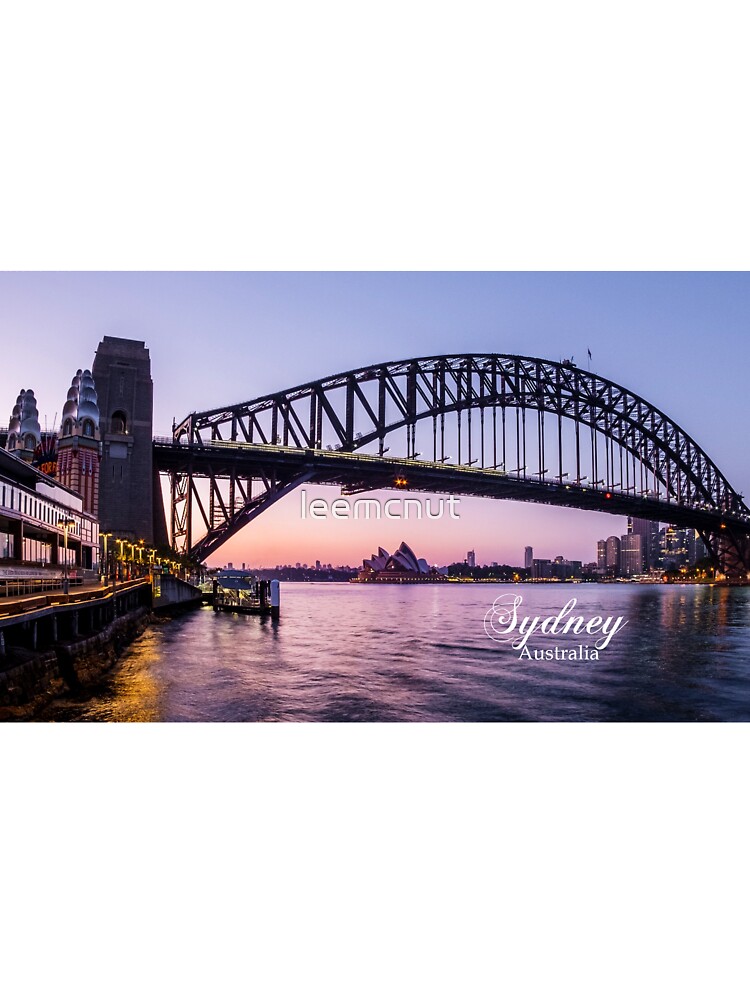 Camiseta Para Ninos Sydney Australia Puerto De Sydney Y Lugares De Interes De Leemcnut Redbubble