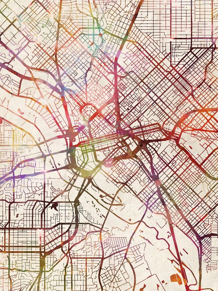 Thumbnail 4 of 4, iPhone Case, Dallas map designed and sold by MapMapMaps.