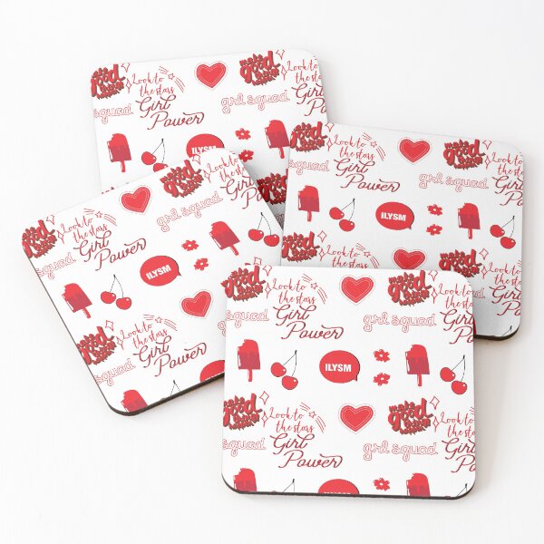 Item preview, Red Sticker Pack - collection of hand drawn images and text for sticker set or any other product. Girl Power,  designed and sold by The-Goods.