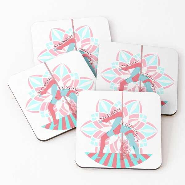 Item preview, Pole Fitness Circle Pink/Teal designed and sold by SmirkingDesigns.