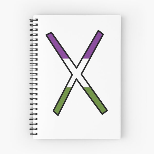 Item preview, genderqueer gebo pride rune designed and sold by penrosequartz.