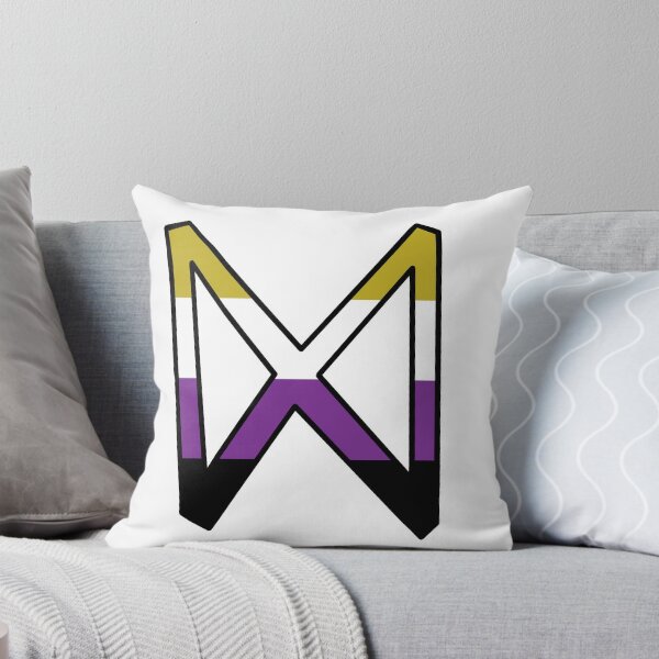Item preview, nonbinary dagaz pride rune designed and sold by penrosequartz.