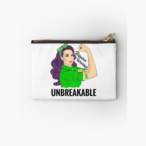 Item preview, Bipolar Disorder Warrior Unbreakable Awareness Support designed and sold by ZNOVANNA.