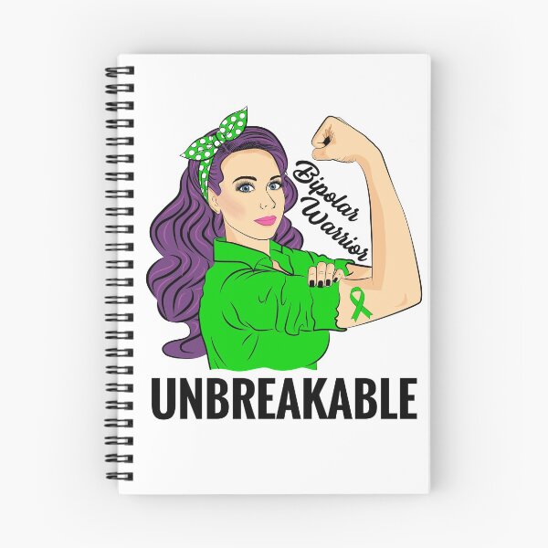 Item preview, Bipolar Disorder Warrior Unbreakable Awareness Support designed and sold by ZNOVANNA.