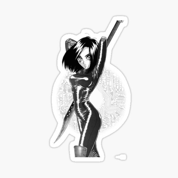 Alita Battle Angle Pinup Sticker