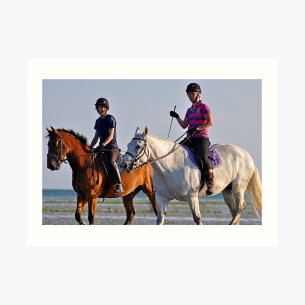 Sunset ride side by side Art Print