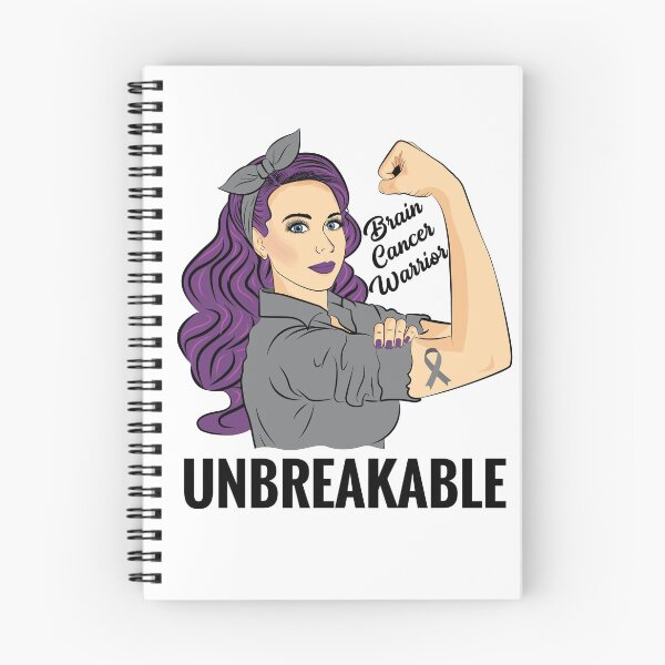 Item preview, Brain Cancer Warrior Unbreakable Awareness Support designed and sold by ZNOVANNA.