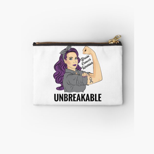 Item preview, Brain Cancer Warrior Unbreakable Awareness Support designed and sold by ZNOVANNA.