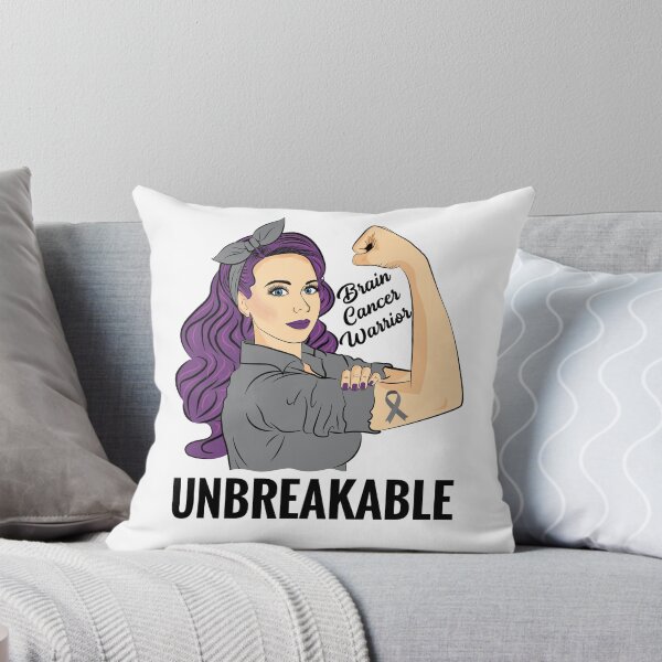 Item preview, Brain Cancer Warrior Unbreakable Awareness Support designed and sold by ZNOVANNA.