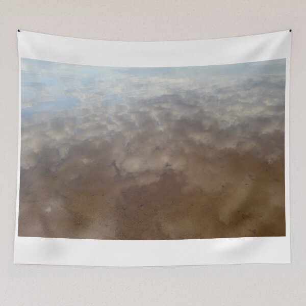 Item preview, Clouds reflect in the water surface sandbar beach lake designed and sold by yarvin13.