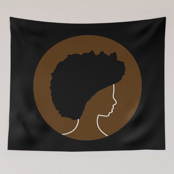 Item preview, Silhouette of proud African American woman with natural hair. designed and sold by The-Goods.