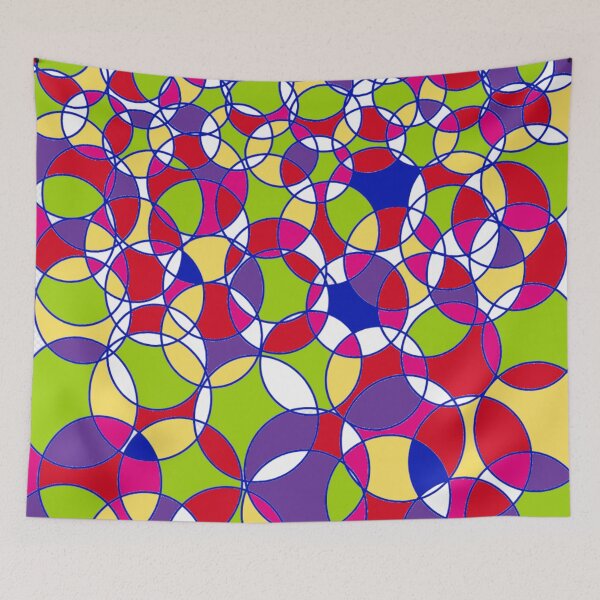 Item preview, Colors in Circles Textile Pattern designed and sold by ReplyGirl.