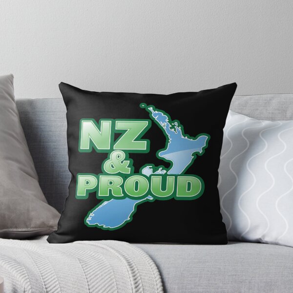 Item preview, NZ and PROUD New Zealand map kiwi funny designed and sold by jazzydevil.