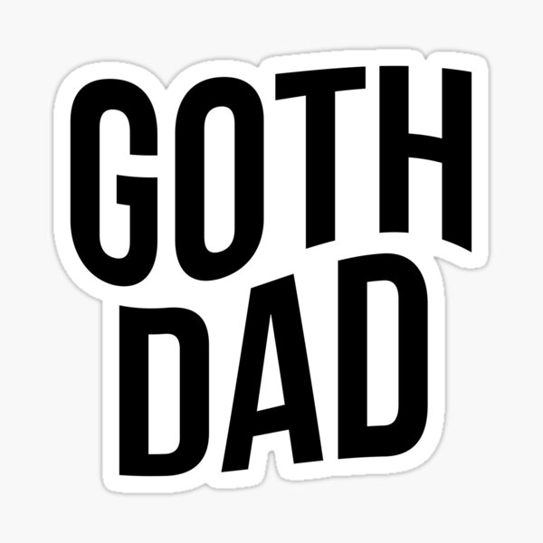 Papa gótico Pegatina