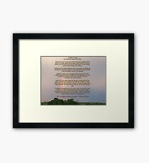 A Fathers Prayer - By General Douglas McArthur Framed Print