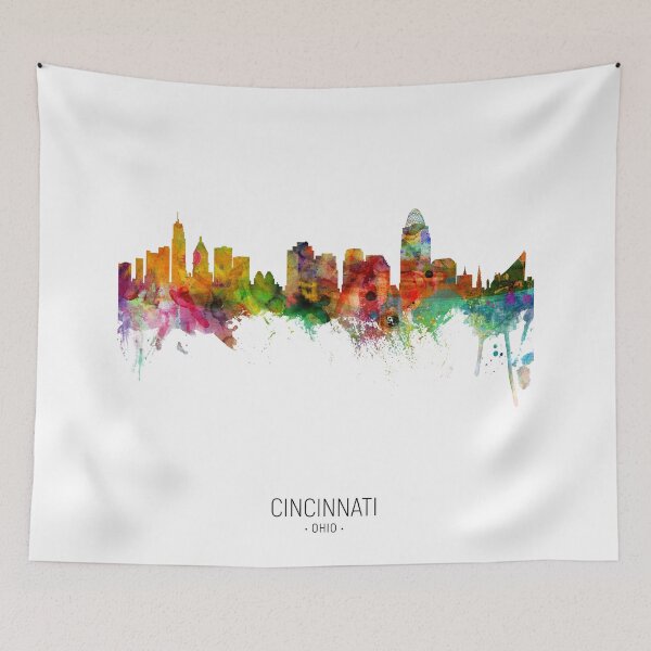 Item preview, Cincinnati Ohio Skyline designed and sold by ArtPrints.
