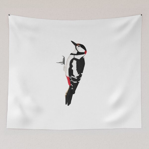 Item preview, jz.birds woodpecker bird animal motif design illustration designed and sold by jz-birds.