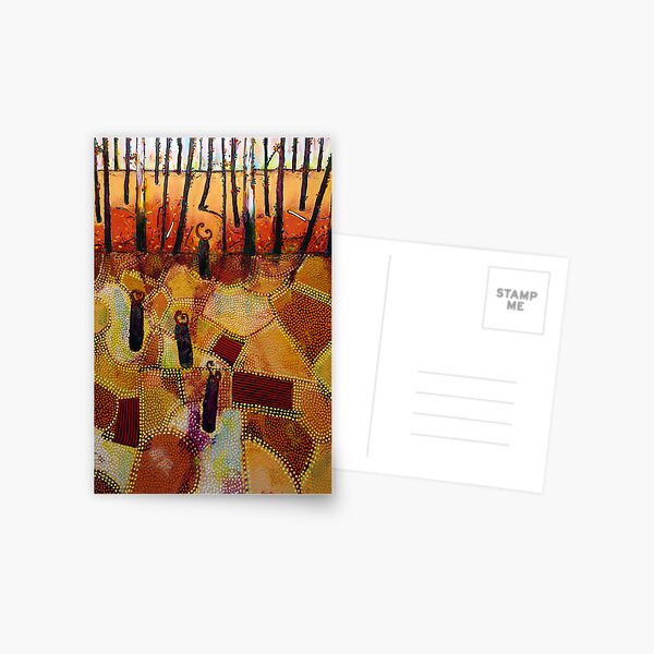 Black Saturday with Tree Ferns Postcard