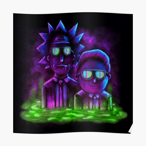 Rick and Morty™ | Neon Style Poster