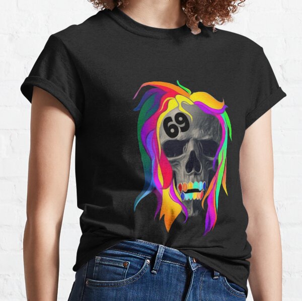Tekashi 69 rapero calavera Camiseta clásica