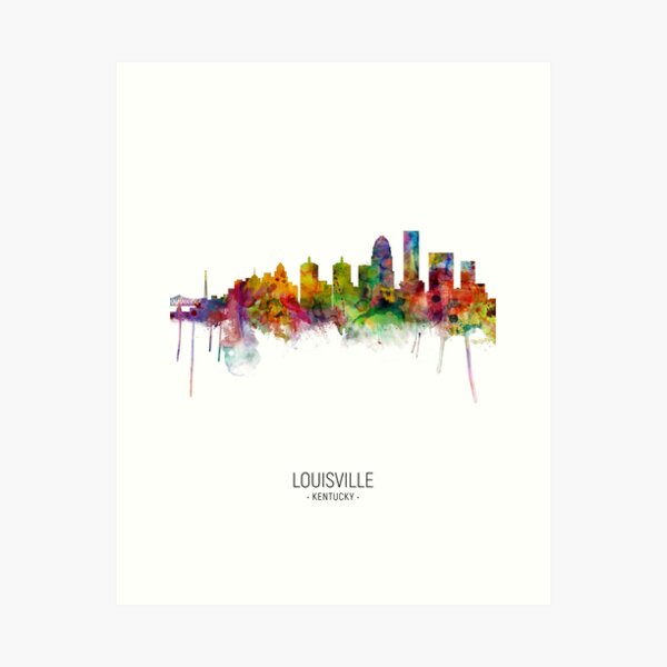 Item preview, Louisville Kentucky City Skyline designed and sold by ArtPrints.
